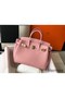 Hermes Birkin 35cm Bag In Pink Clemence Leather GHW Replica