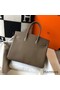 Hermes Birkin 35cm Bag In Taupe Grey Clemence Leather GHW Replica
