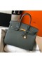 Hermes Birkin 35cm Bag In Vert Amande Clemence Leather GHW Replica