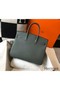 Hermes Birkin 35cm Bag In Vert Amande Clemence Leather GHW Replica