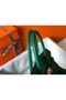 Hermes Birkin 35cm Bag In Vert Vertigo Clemence Leather GHW Replica