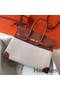 Hermes Birkin 35cm Canvas Bag With Barenia Leather GHW Replica