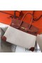 Hermes Birkin 35cm Canvas Bag With Barenia Leather GHW Replica