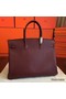 Hermes Birkin 40 Handmade Bag In Bordeaux Epsom Leather Replica