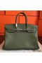 Hermes Birkin 40 Handmade Bag In Canopee Clemence Leather Replica
