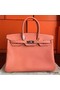 Hermes Birkin 40 Handmade Bag In Crevette Clemence Leather Replica