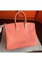 Hermes Birkin 40 Handmade Bag In Crevette Clemence Leather Replica