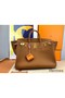 Hermes Birkin 40 Handmade Bag In Gold Clemence Leather Replica