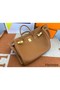 Hermes Birkin 40 Handmade Bag In Gold Clemence Leather Replica