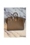 Hermes Birkin 40 Handmade Bag In Taupe Clemence Leather Replica