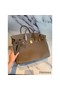 Hermes Birkin 40 Handmade Bag In Taupe Clemence Leather Replica