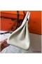 Hermes Birkin 40 Handmade Bag In White Clemence Leather Replica