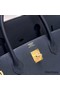 Hermes Birkin 40 Retourne Handmade Bag In Blue Nuit Clemence Leather Replica