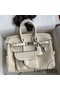 Hermes Birkin Cargo 25 Bag in Craie Toile and Swift Leather Replica