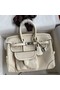 Hermes Birkin Cargo 25 Bag in Craie Toile and Swift Leather Replica