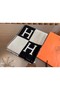 Hermes Black Avalon III Throw Blanket Replica