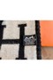 Hermes Black Avalon III Throw Blanket Replica