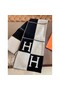 Hermes Black Avalon III Throw Blanket Replica