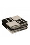 Hermes Black Avalon Throw Blanket Replica