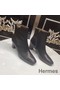 Hermes Black Calfskin Power Low Boot Replica