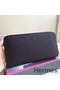 Hermes Black Clemence Azap Zipped Wallet Replica