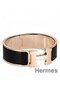 Hermes Black Enamel Clic Clac H PM Bracelet Replica
