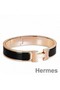 Hermes Black Enamel Clic H PM Bracelet Replica