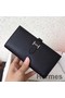 Hermes Black Epsom Bearn Gusset Wallet Replica