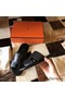 Hermes Black Swift Izmir Sandals Replica