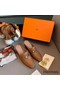 Hermes Blossom Mules 60mm In Brown Goatskin Replica