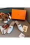 Hermes Blossom Mules 60mm In White Goatskin Replica