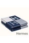 Hermes Blue Avalon III Throw Blanket Replica