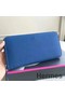 Hermes Blue Clemence Azap Zipped Wallet Replica