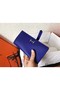 Hermes Blue Electric Epsom Bearn Gusset Wallet Replica