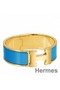 Hermes Blue Enamel Clic Clac H PM Bracelet Replica