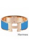 Hermes Blue Enamel Clic Clac H PM Bracelet Replica