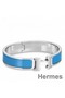 Hermes Blue Enamel Clic H PM Bracelet Replica
