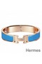 Hermes Blue Enamel Clic H PM Bracelet Replica