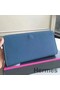 Hermes Blue Jean Azap Zipped Wallet Replica