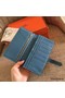 Hermes Blue Jean Clemence Bearn Gusset Wallet Replica