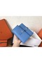 Hermes Blue Jean Epsom Bearn Gusset Wallet Replica