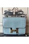 Hermes Blue Lin Constance MM 24cm Crocodile Bag Replica