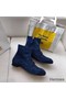 Hermes Blue Saint Honore Ankle Boots Replica