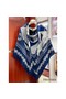 Hermes Blue Zouaves et Dragons Bandana Shawl 140 Replica