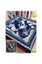 Hermes Blue Zouaves et Dragons Bandana Shawl 140 Replica