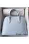 Hermes Bolide 1923 25 Handmade Bag In Blue Brume Epsom Calfskin Replica