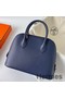 Hermes Bolide 1923 25 Handmade Bag In Blue Saphir Evercolor Calfskin Replica