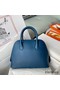 Hermes Bolide 1923 25 Handmade Bag In Deep Blue Evercolor Calfskin Replica