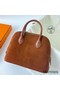 Hermes Bolide 1923 25 Handmade Bag In Gold Doblis Suede Leather Replica