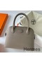 Hermes Bolide 1923 27 Handmade Bag In Gris Asphalt Epsom Calfskin Replica